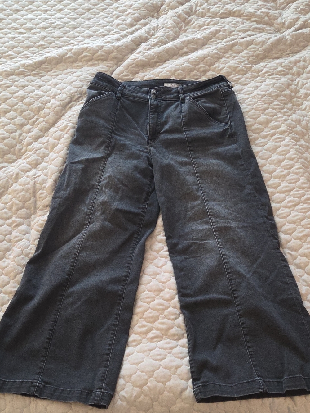 Kut from the Kloth Black Wide-Leg Jeans